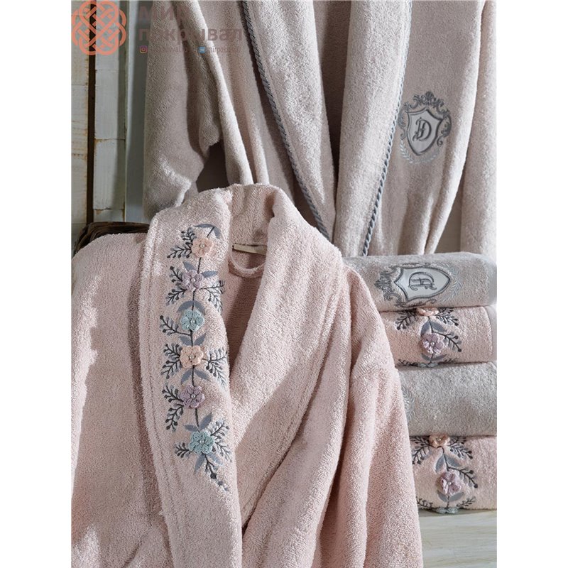Spring Pudra-Tas Bambu Bornoz Set