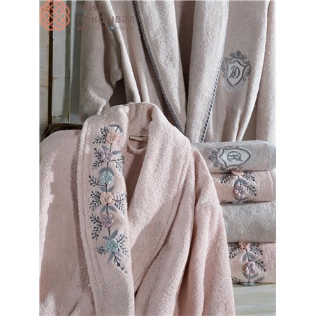 Spring Pudra-Tas Bambu Bornoz Set