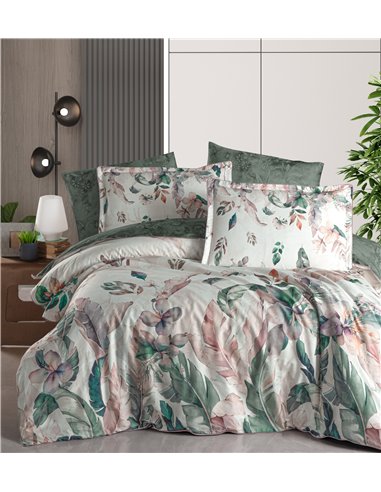 КПБ La Romano PR302 green Reneta Premium Satin (зеленый)