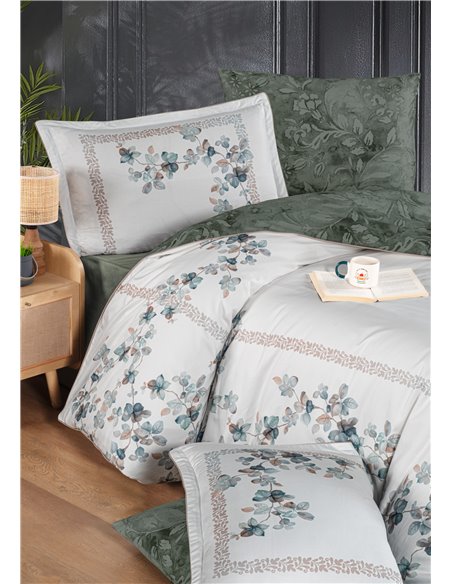 КПБ La Romano PR308 Lina green Premium Satin (зеленый)