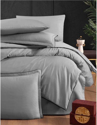 КПБ La Romano PR611 Lucca ash Premium Satin (пепельный, светло-серый)