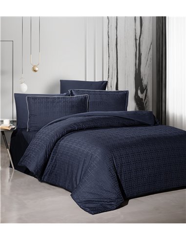 КПБ La Romano PR523 navy blue Rodel Premium Satin (синий)