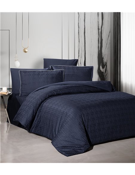 КПБ La Romano PR523 navy blue Rodel Premium Satin (синий)