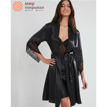 Халат+сорочка Pierre Cardin 4240 Siyah