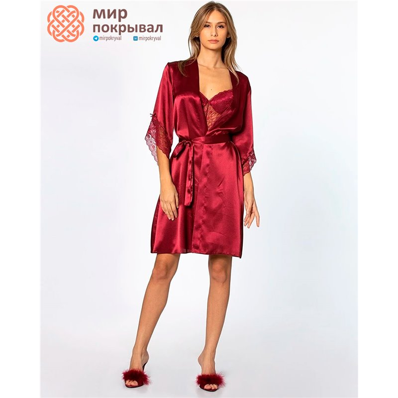 Халат+сорочка Pierre Cardin 4240 Bordo