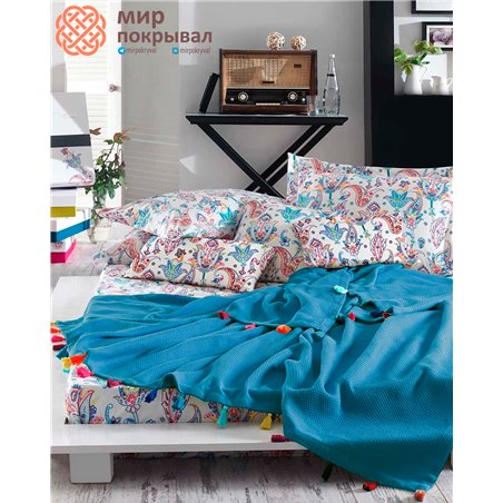 Up Style Pique Set Petrol Blue
