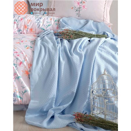 Jasmine Pique & Duvet Cover Set - Pink