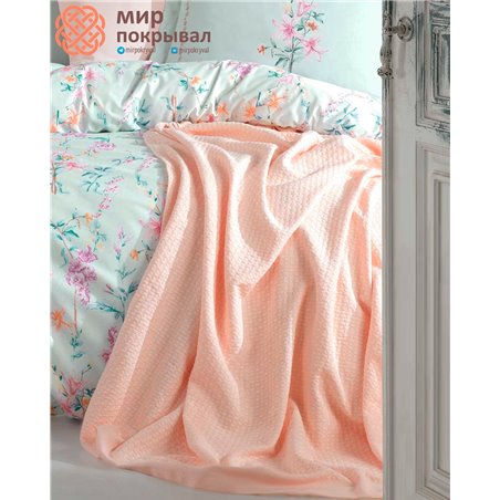 Jasmine Pique & Duvet Cover Set - Mint