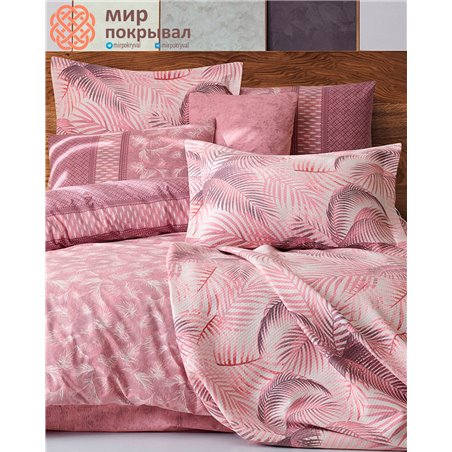 Country Bedspread Set - Leaf Rose