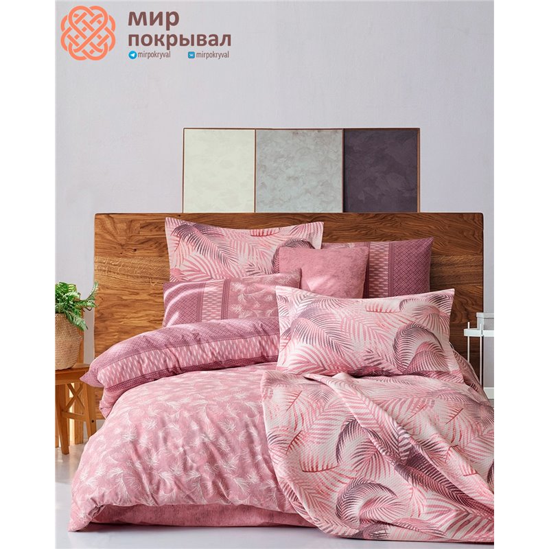 Country Bedspread Set - Leaf Rose