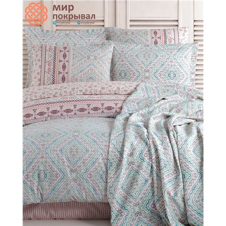 Country Bedspread Set - Lucca Mint