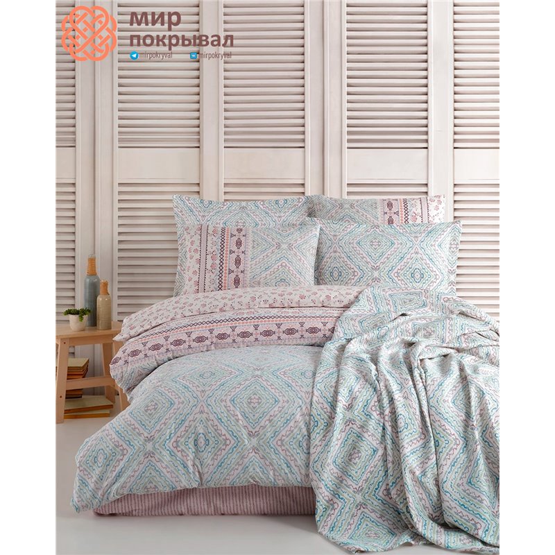 Country Bedspread Set - Lucca Mint