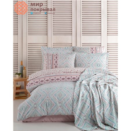 Country Bedspread Set - Lucca Mint