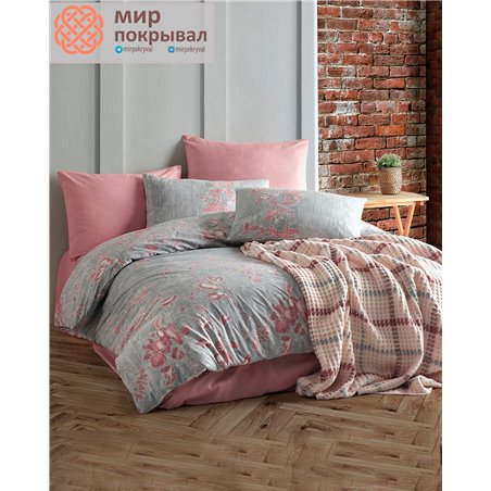 Grey Wilbourn Blanket&Duvet Cover Set ISTANBUL плед