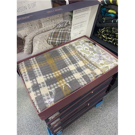 Petrol Wilbourn Blanket&Duvet Cover Set ISTANBUL плед