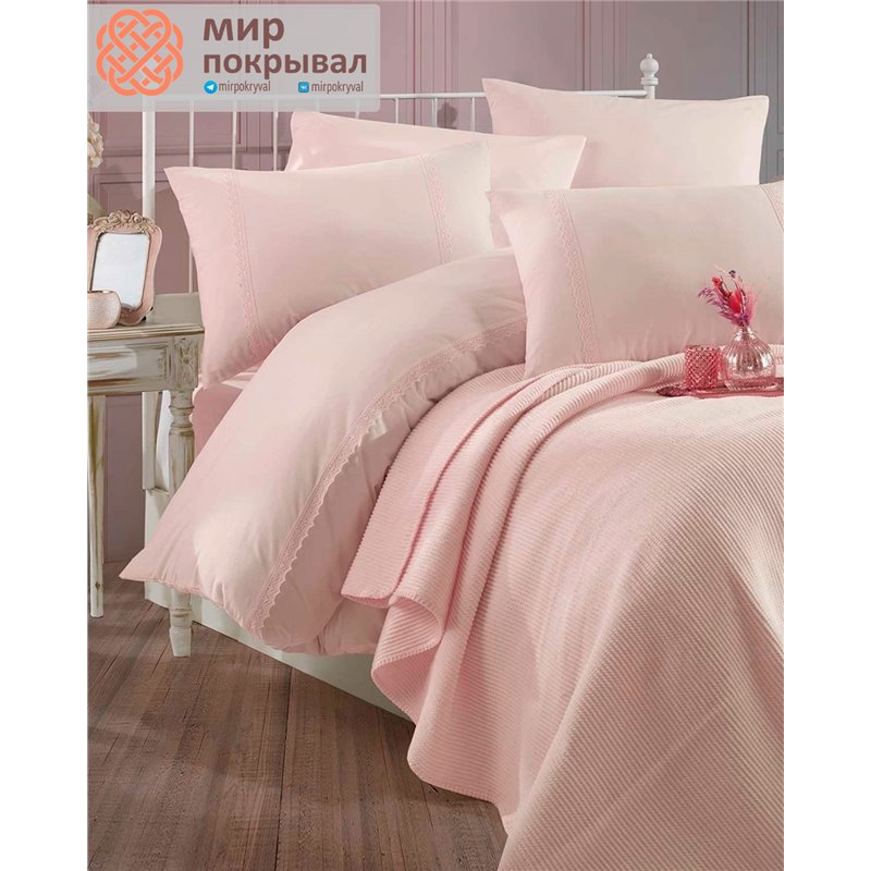 Powder Rosaline Blanket&Duvet Cover Set ISTANBUL плед