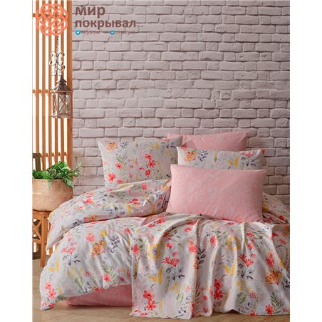 Ranforce Duvet Cover Set - Garden Pink