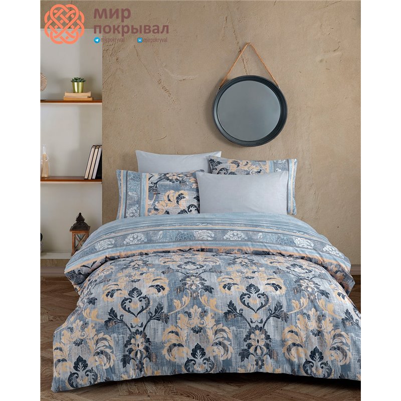 Ranforce Duvet Cover Set - Branco Blue