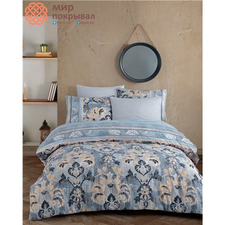 Ranforce Duvet Cover Set - Branco Blue