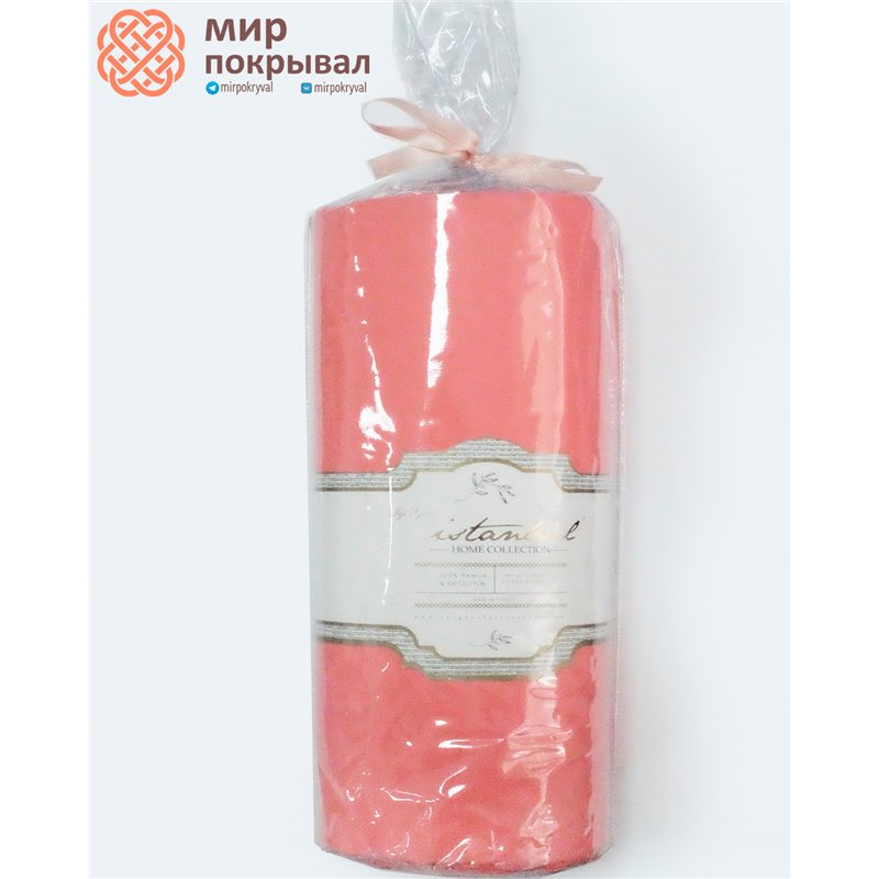 Igi Ranforce Fitted Sheet&Pillow Case Set - Coral