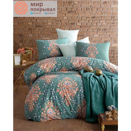 Ranforce Duvet Cover Set Marlina Turquoise