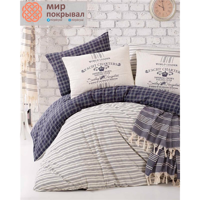 Marine Peshtemal&Duvet Cover Set Monaco