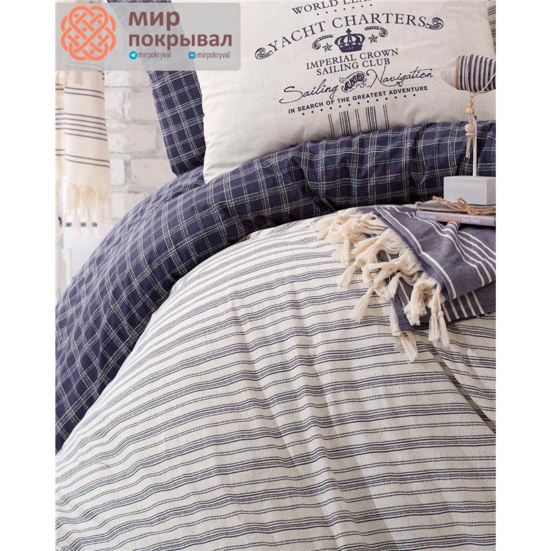 Marine Peshtemal&Duvet Cover Set Monaco