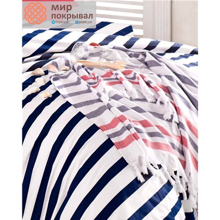 Marine Peshtemal&Duvet Cover Set Cote Dazur