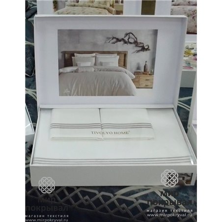 Tivolyo Home Line Кремовый / Бирюзовый
