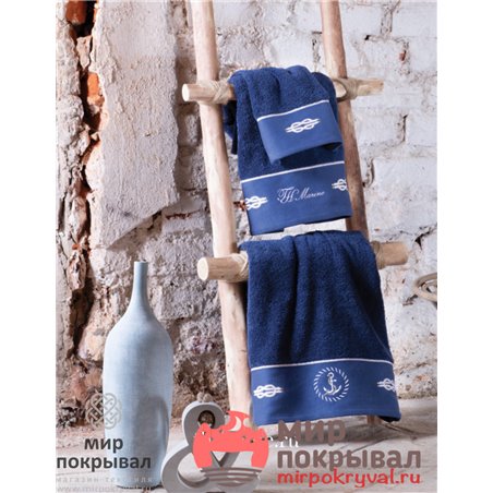 Ancora Полотенце Темно-Синий Tivolyo Home