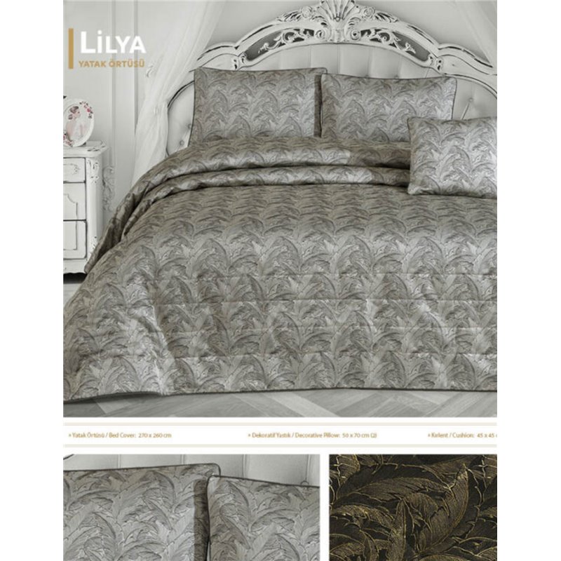 LILYA Grazie Home покрывало (хаки)