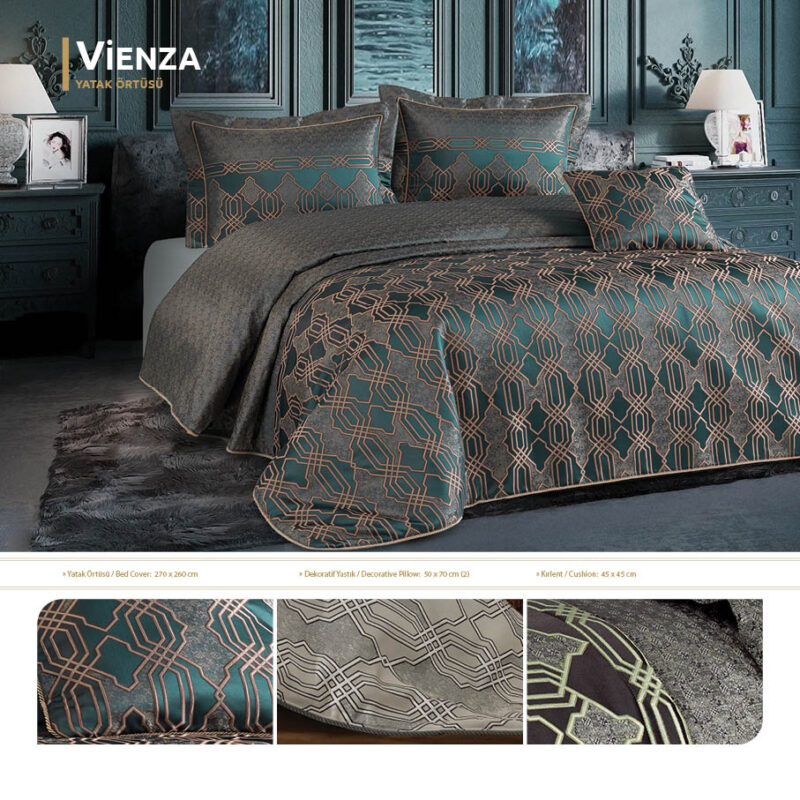 VIENZA Grazie Home постельное сатин с вышивкой (кремовый)