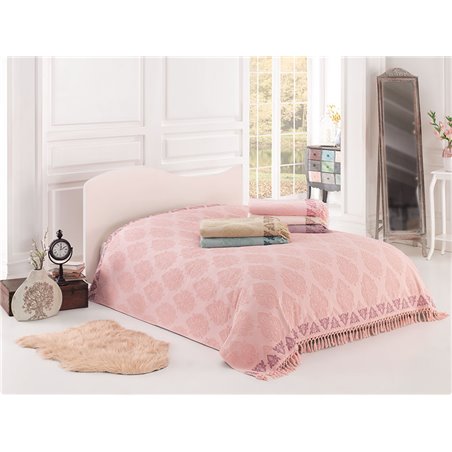 Towel Pike Sikel Bamboo Damask Fringed Towel Pike