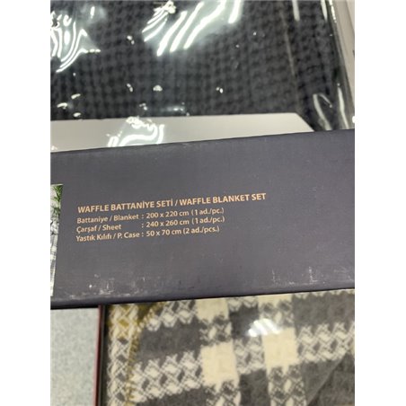 Waffle Battaniye Irina Home красный КПБ+покрывало