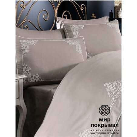 Комплект КПБ Santa коричневый Grazie Home