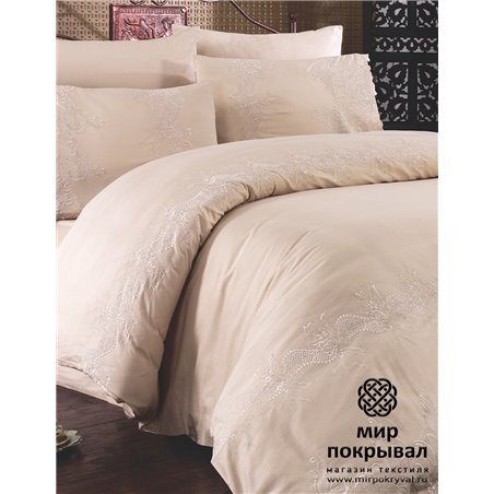 Комплект КПБ Milena персиковый Grazie Home