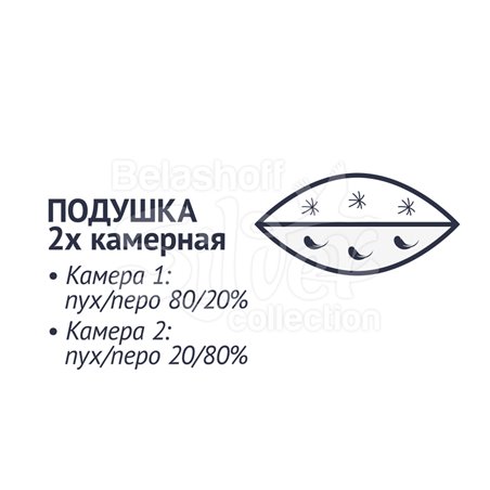 Подушка пуховая 68*68 см "Коллекция 916"