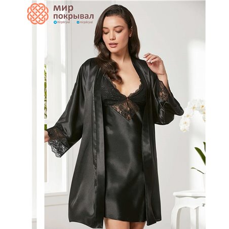 Халат+сорочка Pierre Cardin 4280 Siyah