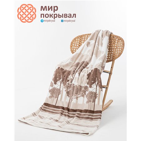 Forest Kisilik Soft Battaniye кремовый