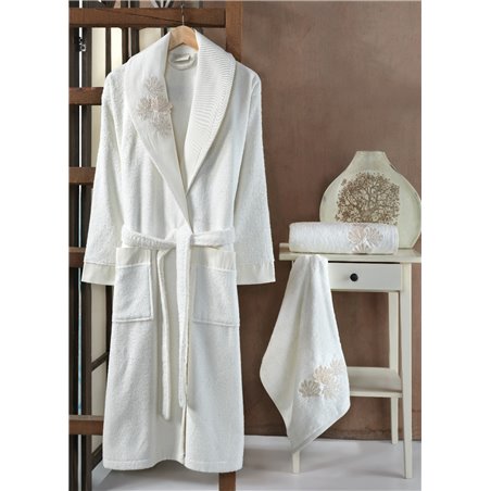 Bamboo Robe Set Stylish Bamboo Pearl Bathrobe Set