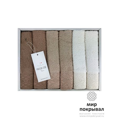 Naturella 32x50 см бежевые кухонные полотенца Maison D'or