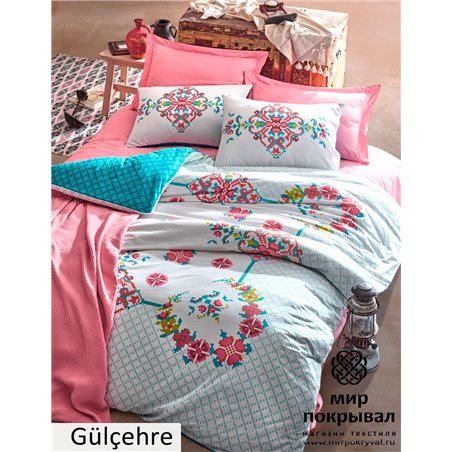 Alaturca ift Kiilik Yatak irtsi Takm (3 Farkl Model) Gulcehre