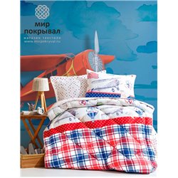 Junior Air Balloon Tek Kiilik Uyku Seti Kirmz
