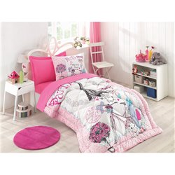 Junior Best Friend Tek Kiilik Uyku Seti Pembe 2