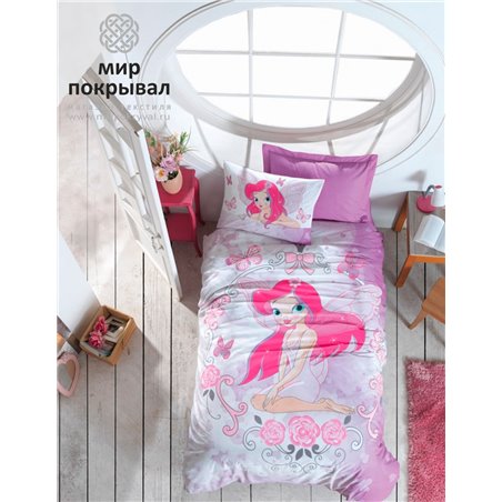 Junior Ranforce Tek Kiilik Nevresim Takm Fairy Lila