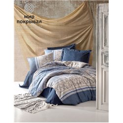 Toprak ift Kiilik Nevresim Takm Serra Lacivert