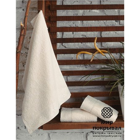 3'l Gipirl Havlu Seti 30X50cm Krem