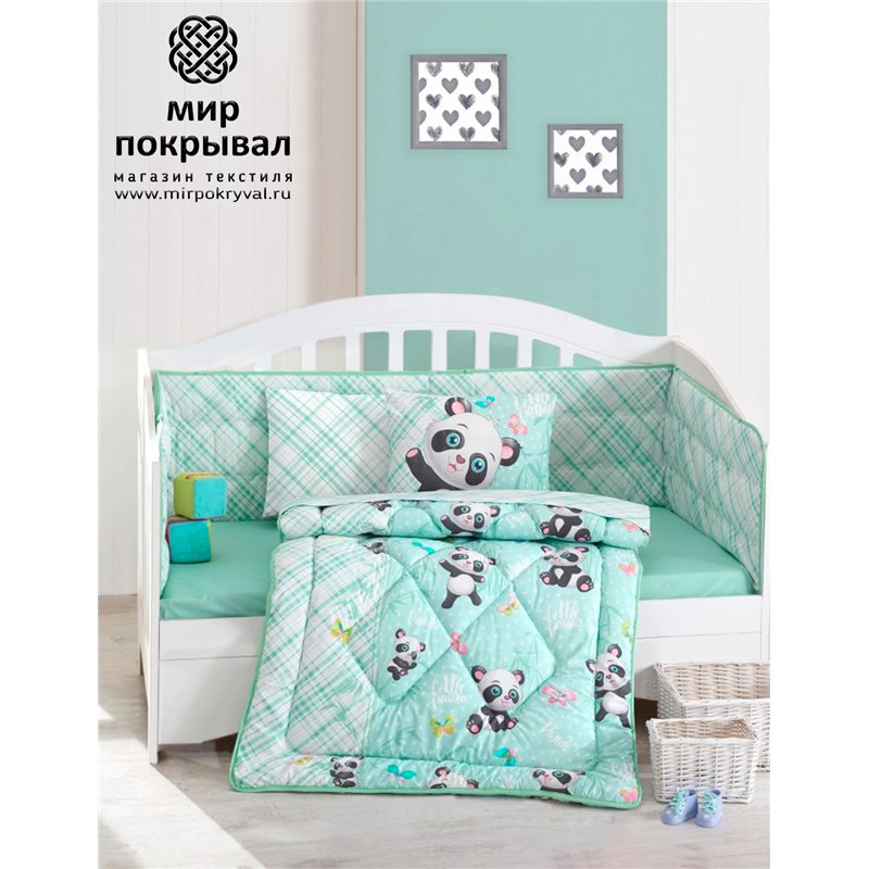 Panda Mint Bebek Uyku Seti