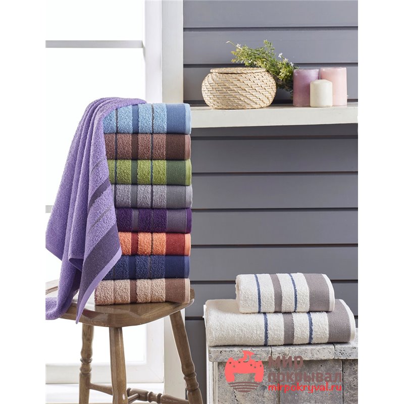 Комплект из 2-х полотенец Karna Regal Set махровые абрикосовый