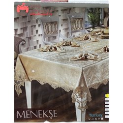 Скатерть с салфетками Haspen Menekse